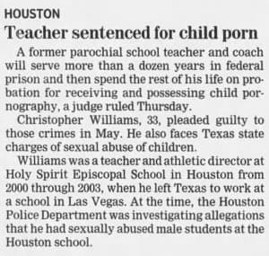 Episcopal Teacher Christopher Williams