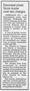 Episcopal seminary dean Byron Newell