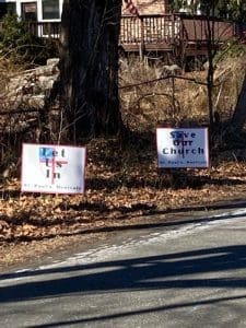 Protests outside St. Paul’s