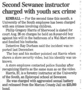 Spotlight on Abuse: Episcopal University Professor Phillip Gregory Harris