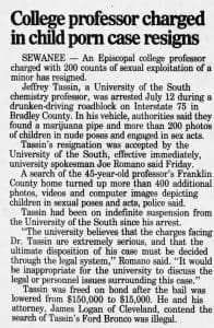 Spotlight on Abuse: Episcopal College Professor Jeffrey D. Tassin
