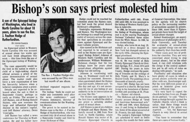 Spotlight on Abuse: Episcopal Priest Jay Faulton Hodge