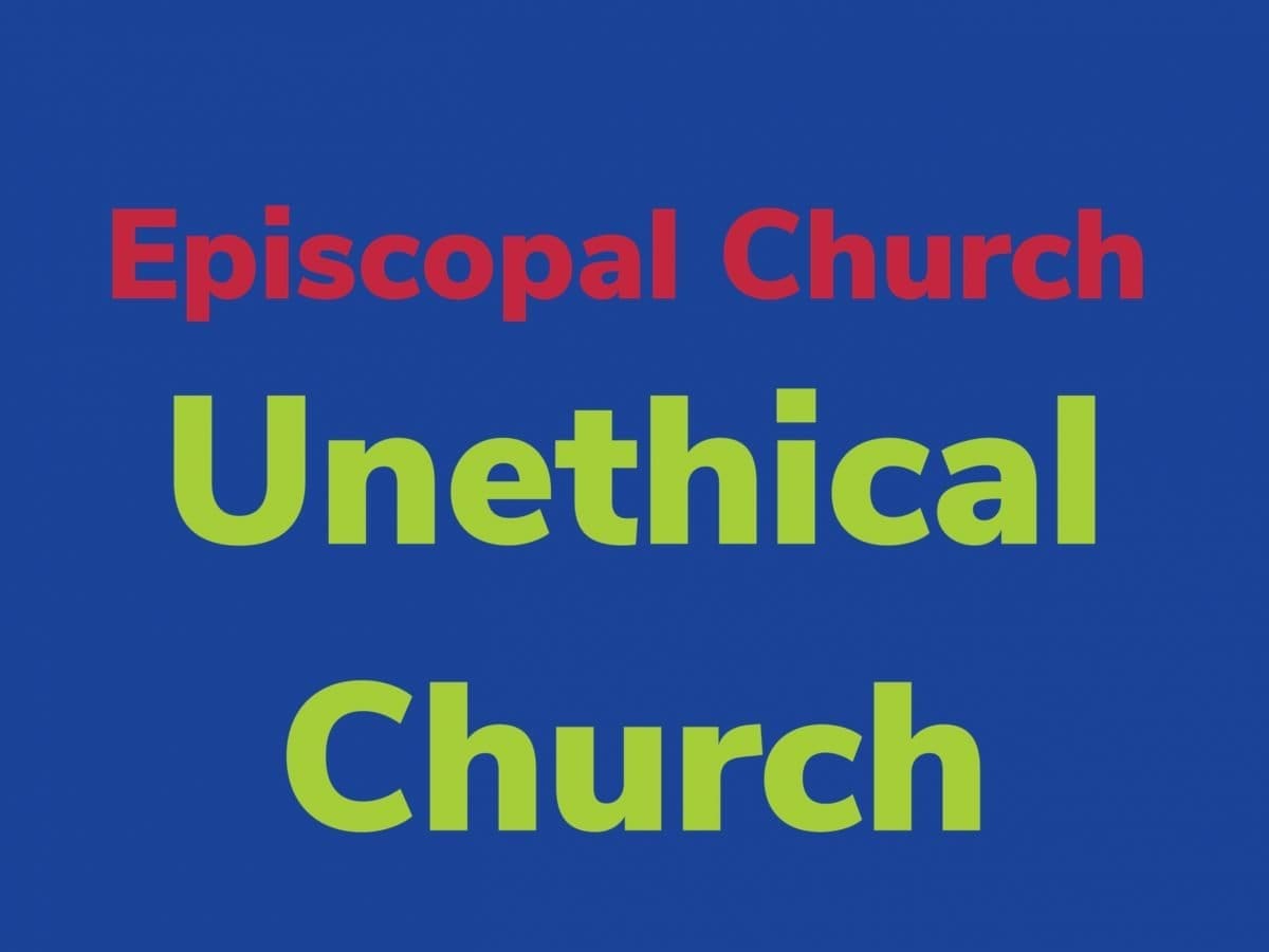 Episcopal Church, Unethical Church
