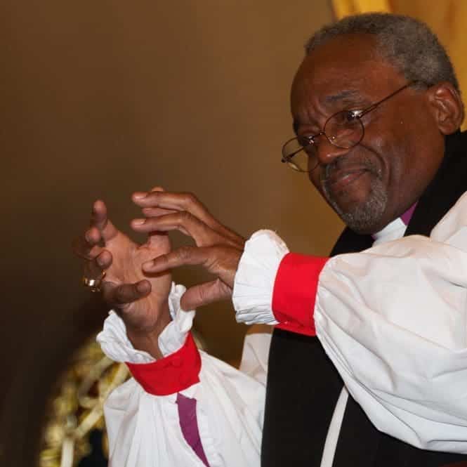 Presiding Bishop Michael Curry lovebombing