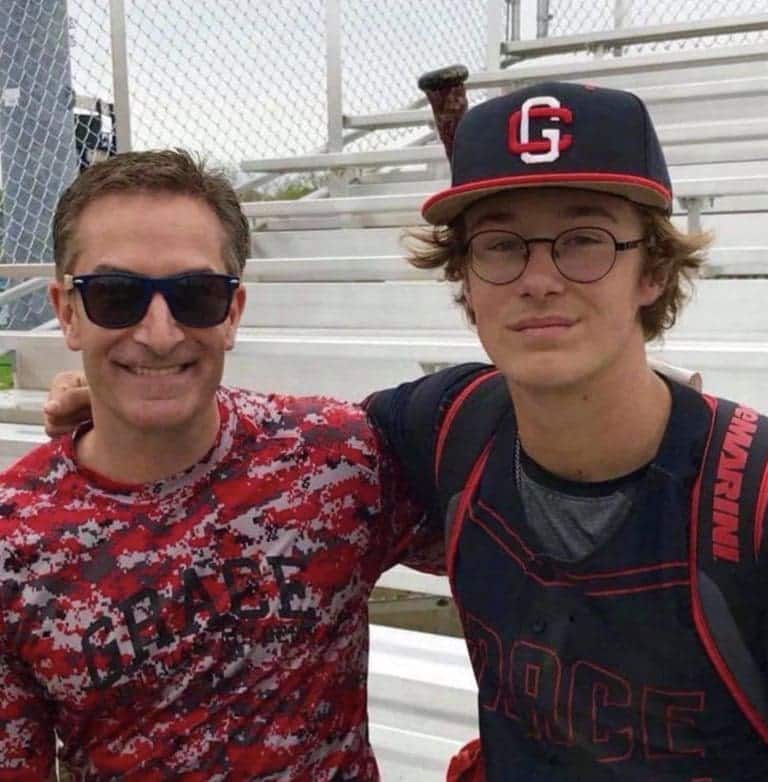 Aaron Solomon and his late son, Grant