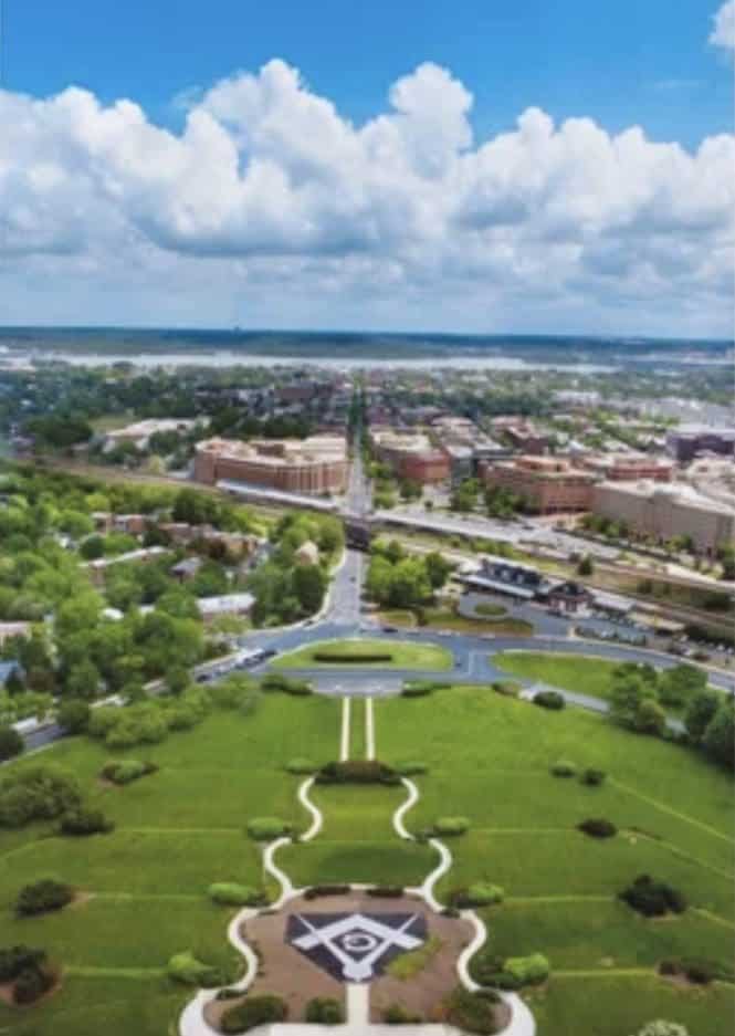 View from George Washington Masonic National Memorial