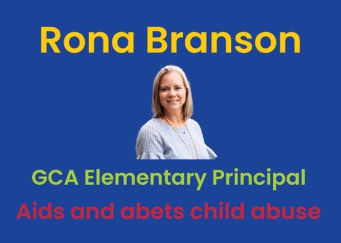 Rona Branson. GCA elementary principal