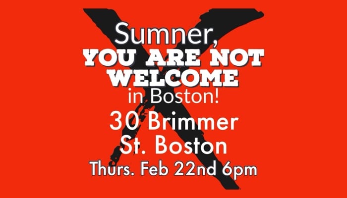 Episcopal Bishop George Sumner is not welcome in Boston