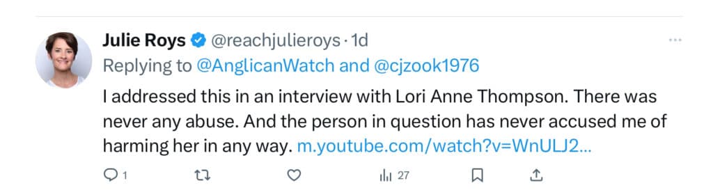 Julie Roys, homophobe