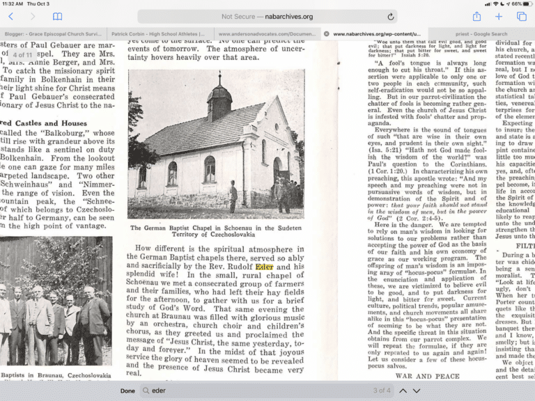 Rudolf Eder’s baptist church