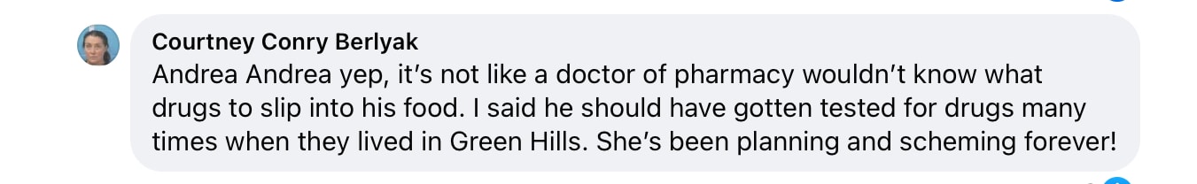 Courtney Berlyak’s claim she “doesn’t speak out” is a lie.